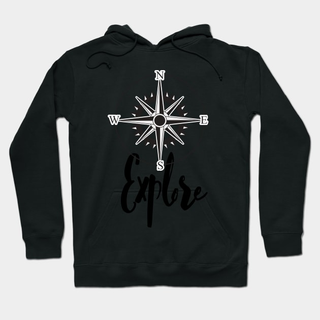 explore compass Hoodie by Lindseysdesigns